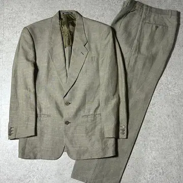 90s Giorgio Armani 린넨 비스코스 셋업 베이지