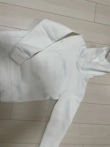 THE NORTH FACE 화이트 후드 부착 후드티