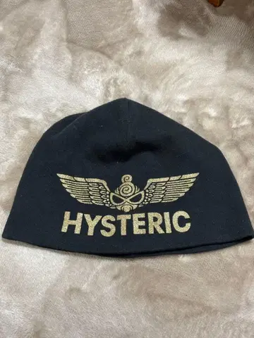 HYSTERIC 블랙 니트 모자 L