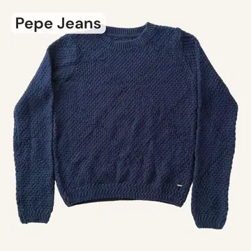 Pepe Jeans 페페진스 니트 스웨터 크루넥 네이비
