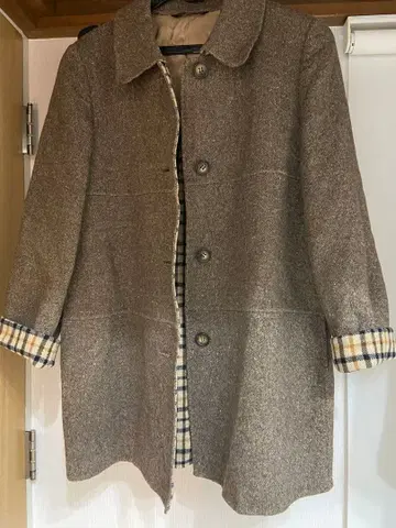 [ 닥스 런던 DAKS ] 울 코트 체크