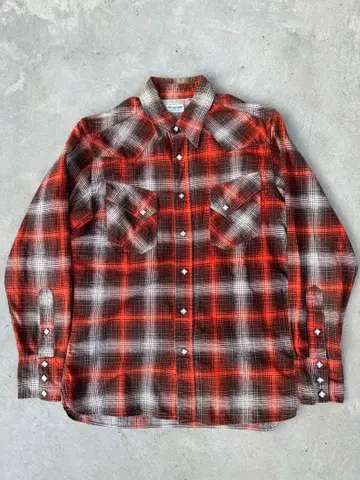 THE FLAT HEAD 체크 웨스턴 셔츠