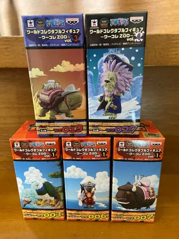 원피스 월드 컬렉션 ZOO 피규어 5체 세트