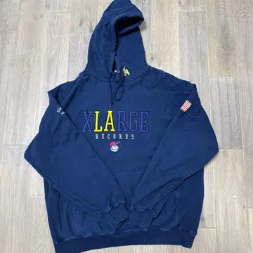 XLARGE 네이비 후드 부착 후드티