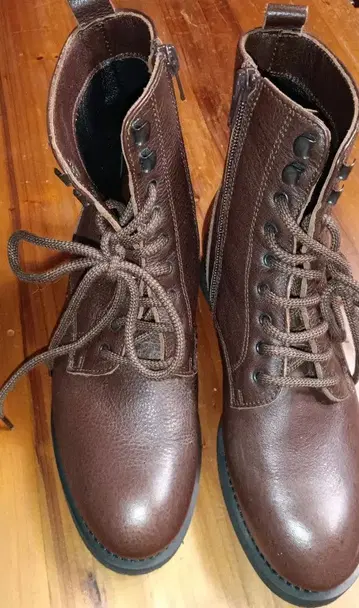 [ FABIO RUSCONI ] 레이스업 부츠 브라운