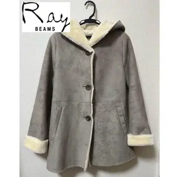 RAY BEAMS 페이크 무스탕 코트