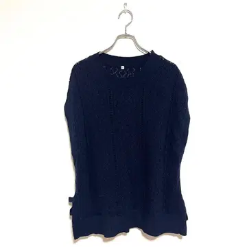 여성용 니트/스웨터 슬리브리스 5L 사이즈 사이드 슬릿 가을 겨울