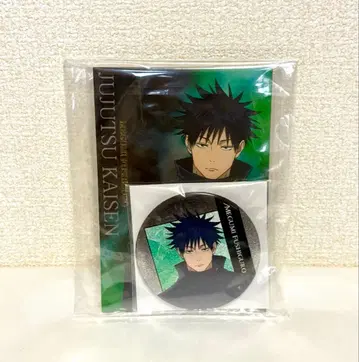 극장판 주술회전 무비티켓 번들 굿즈 후시구로 메구미 캔뱃지 엽서