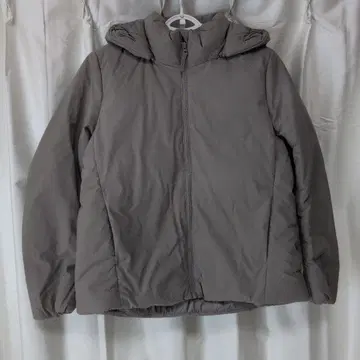 다운 자켓 후드 부착