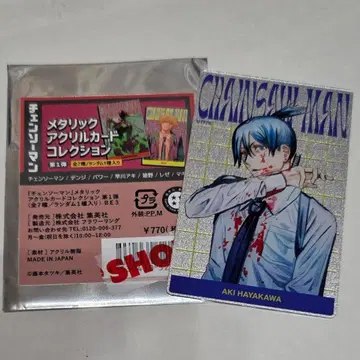 체인소 맨 원작 원화 메탈릭 아크릴 카드 컬렉션 하야카와 아키