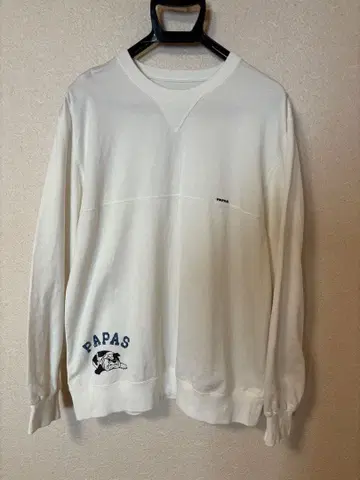 새상품급 PAPAS 화이트 긴팔 트레이닝복