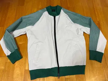 HERG1 집업 자켓 화이트/그린