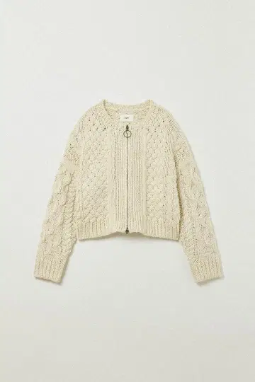 Eaphi CABLE ZIP CARDIGAN