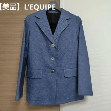 [ 새상품급 ] L'EQUIPE 레킵 테일러드 데님 자켓 블루