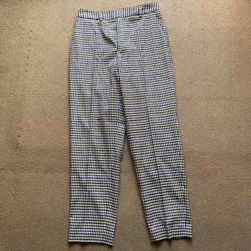 로페 체크 무늬 캐주얼 팬츠 M 사이즈