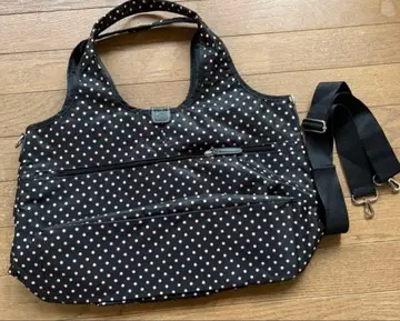 SAC 도트 무늬 보스턴 백