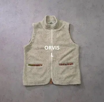 00s ORVIS 보아 베스트 L 자카드 플리스