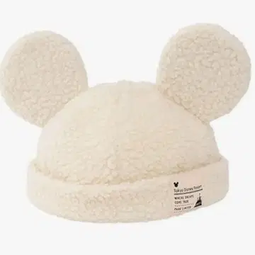 디즈니 모코모코 모자 미키마우스 귀 달린 캡 (화이트)