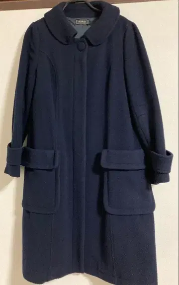 퐁뇌프 네이비 롱 코트