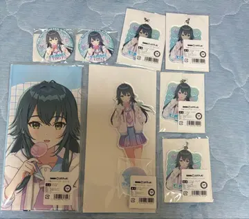 학원 아이돌 마스터 츠키무라 테마리 타월 2개, 캔뱃지 5개 스크래치