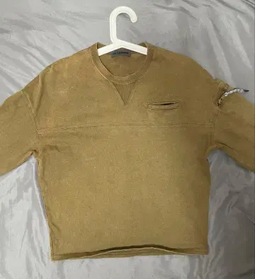 질 샌더 사이드 지퍼 롱 슬리브 T셔츠 S 사이즈 카키