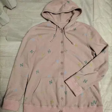 마드모아젤 논논 프린트 로고 후드티