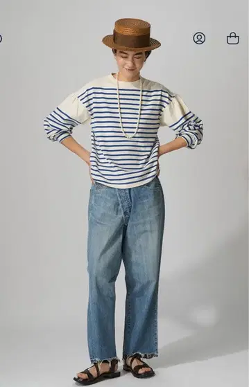 주말 한정 가격 인하 45R 바스크 퍼프 T셔츠