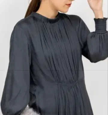 새틴 원피스 긴팔 노리즈