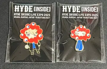 오사카 만박 HYDE 미야쿠미야쿠  유라유라 핀 배지 HYDE Edyh
