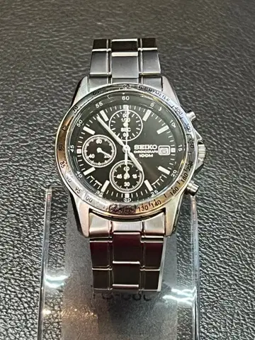 SEIKO 7T92-0DW0 크로노그래프 100m 방수 배터리 새상품
