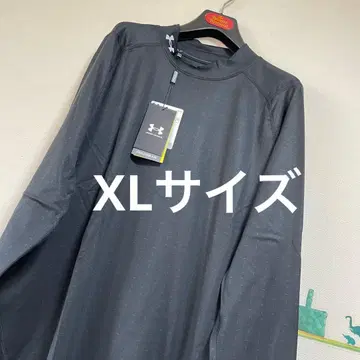 새상품 언더아머 골프 웜 마크 하이넥 티셔츠 [ XL 블랙 ]