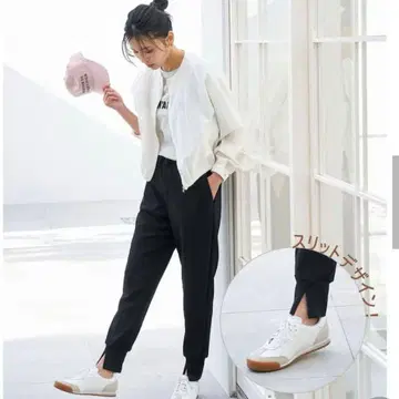 UNFILO 최애 조그 팬츠 블랙 언필로