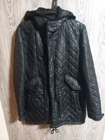 COMME CA ISM 블랙 퀼팅 자켓 M