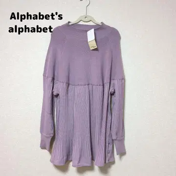 [ 새상품 ] 알파벳 니트 도킹 튜닉 기장