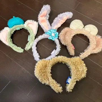디즈니씨 더피 등 귀 달린 머리띠 4개 세트