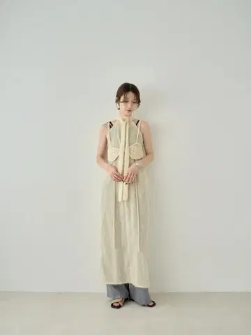 Eaphi CUT JACQUARD MAXI ONEPIECE