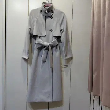 레이디 아젤 스탠드 카라 코트 그레이 계열 REDYAZEL