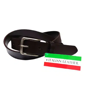 이탈리아 가죽 1장 가죽 벨트 다크 브라운