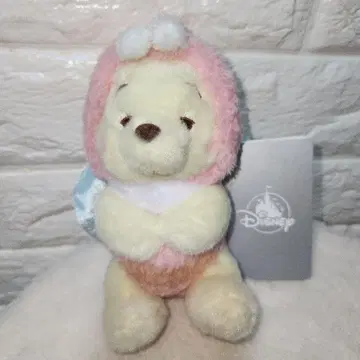 디즈니 스토어 핑크 꿀 푸우 봉제 인형 키체인 마스코트