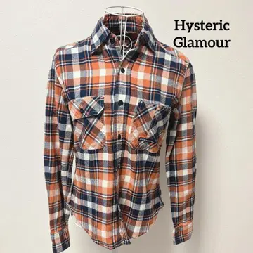 HYSTERIC Glamour 여성용 체크 무늬 플란넬 셔츠 히스걸