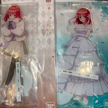 제일복권 5등분의 신부 나카노 니노 빅 아크릴 스탠드 2개 세트