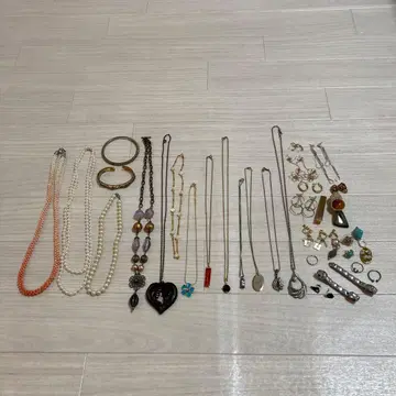 유품 정리 액세서리 반지 목걸이 귀찌 묶음 판매