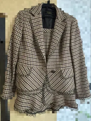 [ 한정판 SALE ] 레리안 셋업 트위드 하운드투스 자켓 스커트