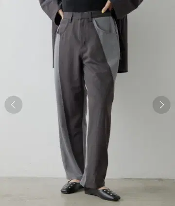 [ 새상품 ] 사선 절개 테이퍼드 팬츠 SUM1 STYLE