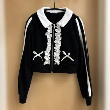 evelyn 프릴 리본 포함 맨투맨