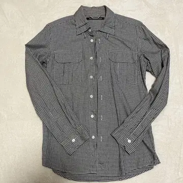 INDUSTRIAL CATEGORY 깅엄 체크 패턴 긴팔 셔츠