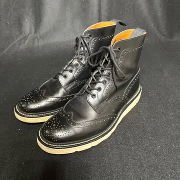 트리커스 컨트리 부츠 블랙 가죽 UK9