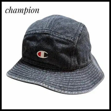 [ 새상품 ] champion 챔피온 버킷햇 로고 데님풍 일본제