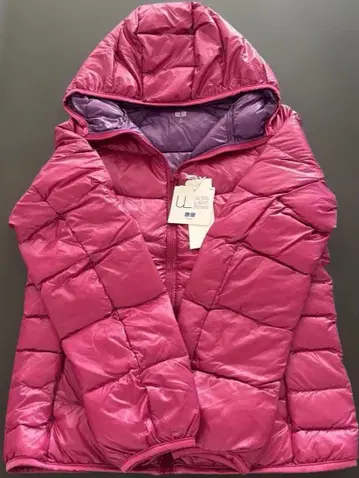 새상품 UNIQLO 울트라 라이트 다운 핑크
