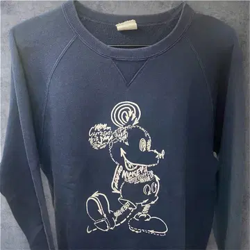 [레어] loopwheeler mogno6 콜라보 미키마우스 맨투맨